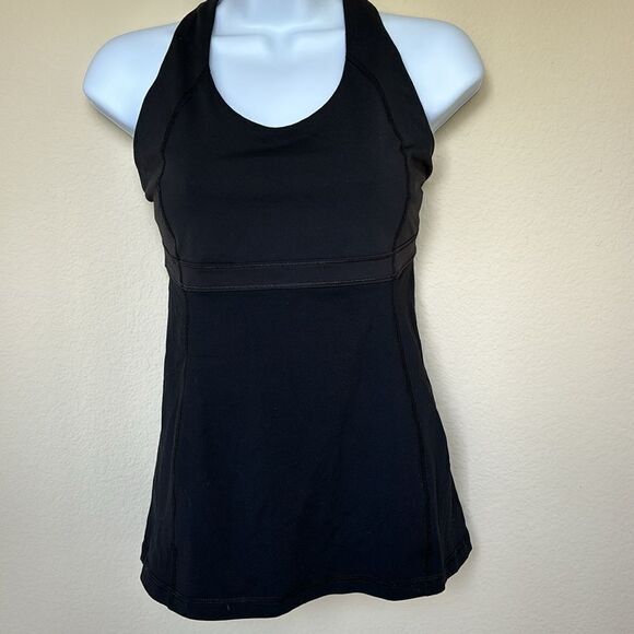 Lululemon‎ Run: Black Fast Track Tank Pizzaz size 4 - Picture 7 of 10